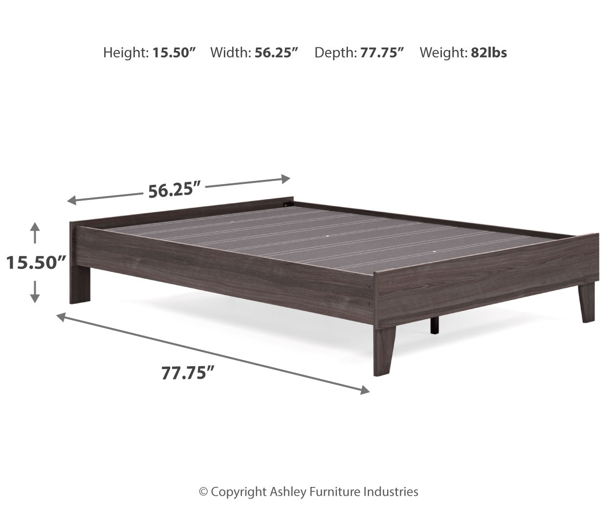 Brymont Mid-Century Modern Mood Panel Platform Bed