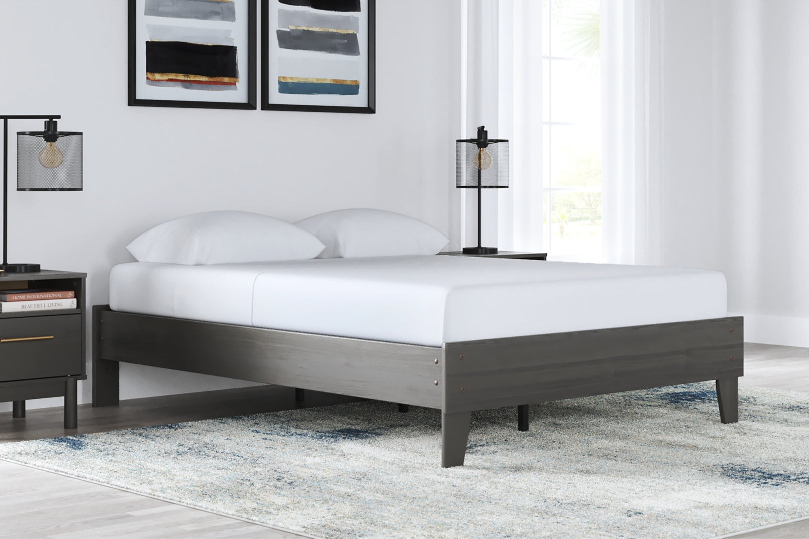 Brymont Mid-Century Modern Mood Panel Platform Bed