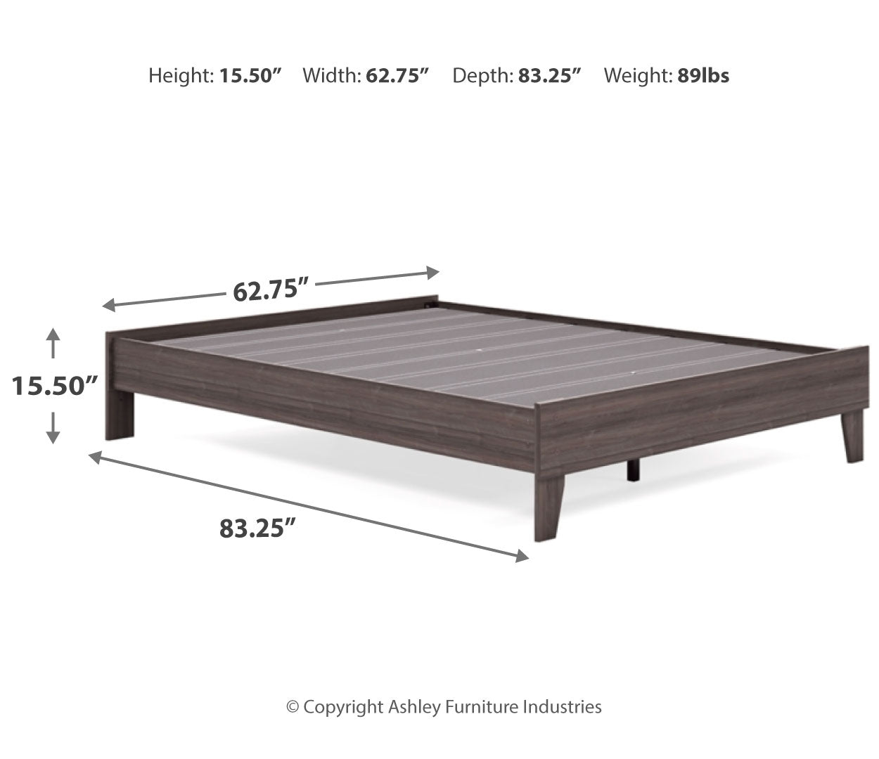 Brymont Mid-Century Modern Mood Panel Platform Bed