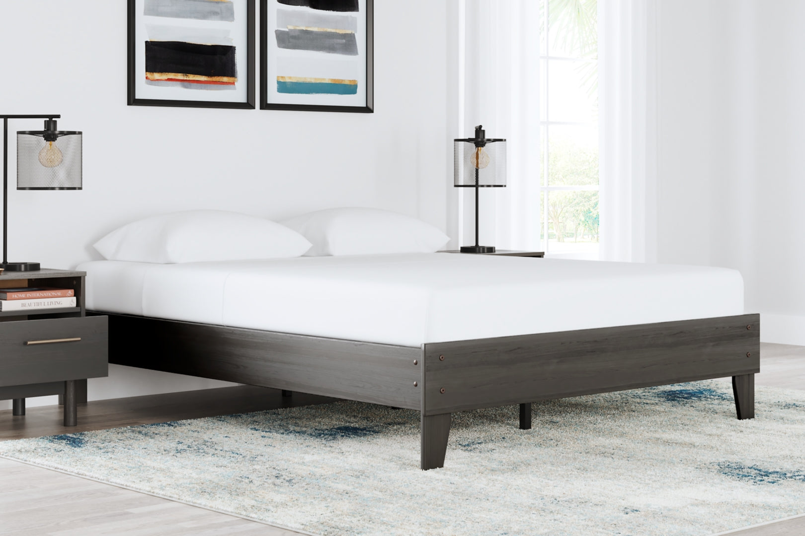 Brymont Mid-Century Modern Mood Panel Platform Bed