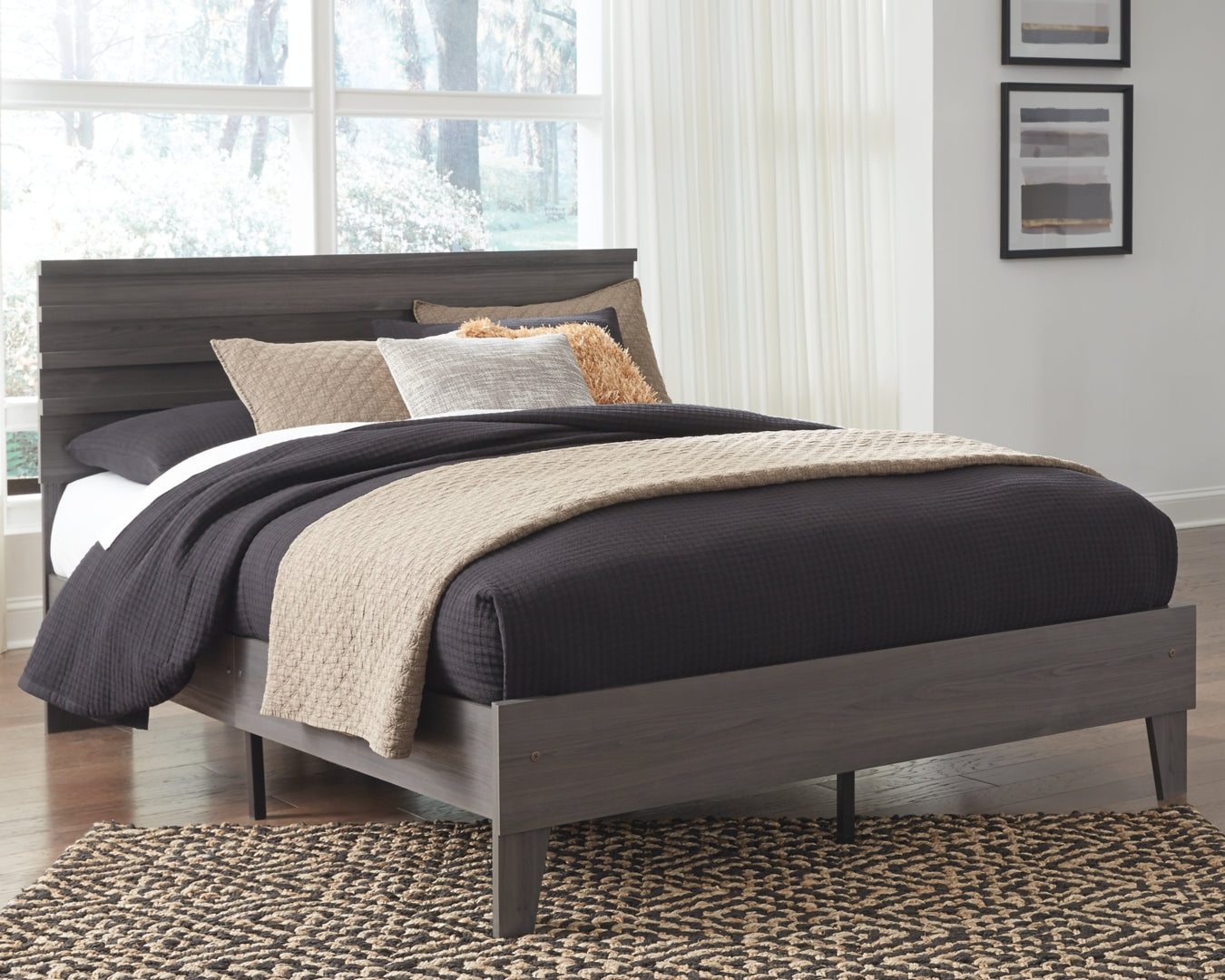 Brymont Mid-Century Modern Mood Panel Platform Bed