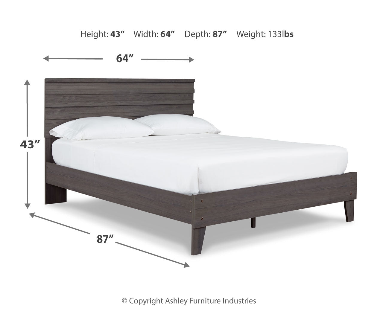 Brymont Mid-Century Modern Mood Panel Platform Bed