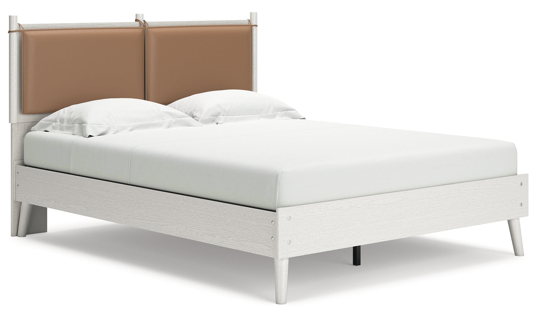 Aprilyn Canopy, Bookcase, Panel & Platform Bed Queen Panel White