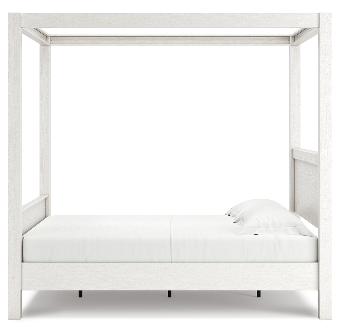 Aprilyn Canopy, Bookcase, Panel & Platform Bed