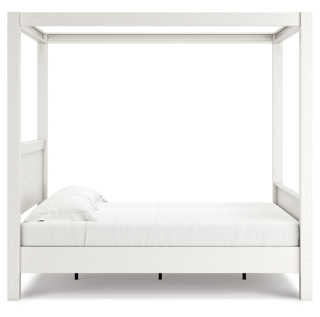 Aprilyn Canopy, Bookcase, Panel & Platform Bed