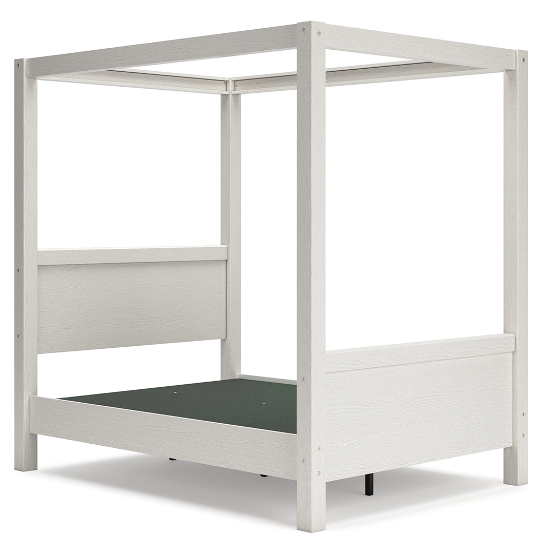 Aprilyn Canopy, Bookcase, Panel & Platform Bed