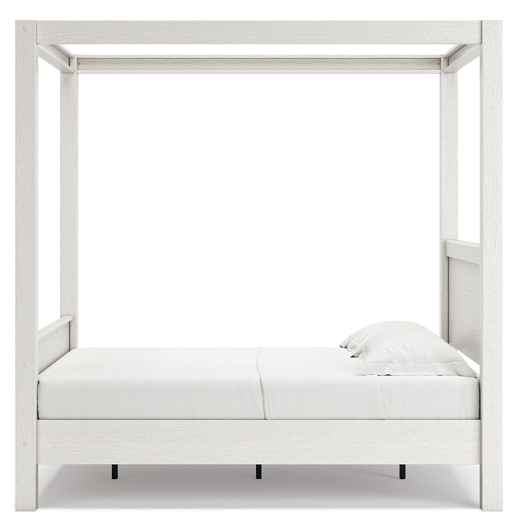 Aprilyn Canopy, Bookcase, Panel & Platform Bed