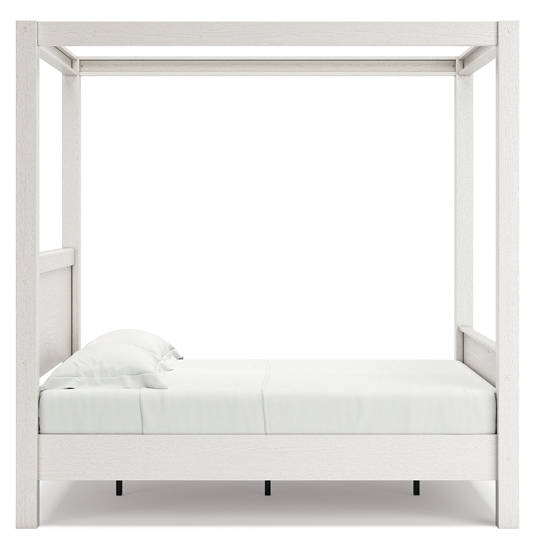 Aprilyn Canopy, Bookcase, Panel & Platform Bed