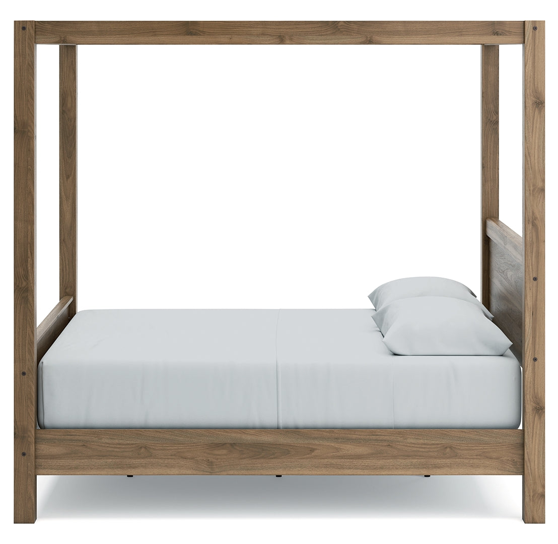 Aprilyn Canopy, Bookcase, Panel & Platform Bed