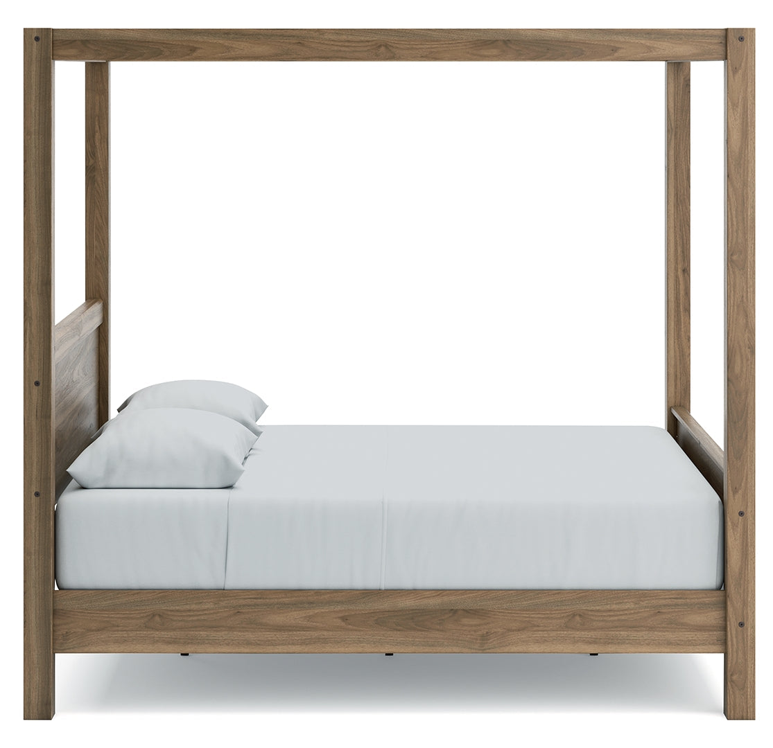 Aprilyn Canopy, Bookcase, Panel & Platform Bed