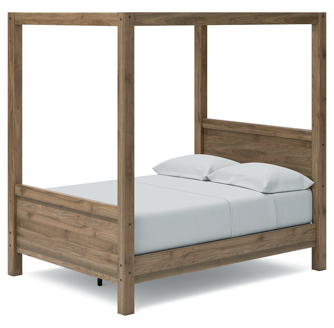 Aprilyn Canopy, Bookcase, Panel & Platform Bed