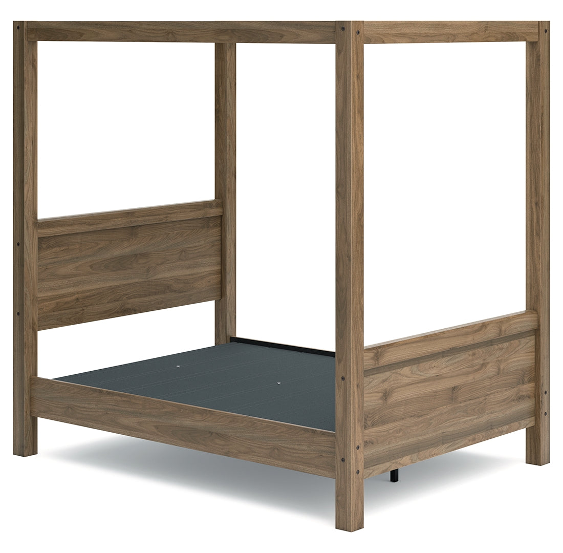 Aprilyn Canopy, Bookcase, Panel & Platform Bed