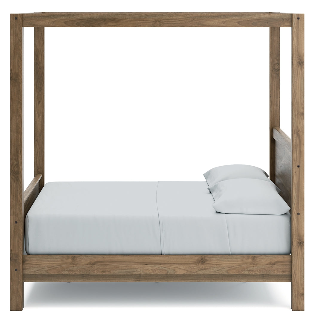 Aprilyn Canopy, Bookcase, Panel & Platform Bed