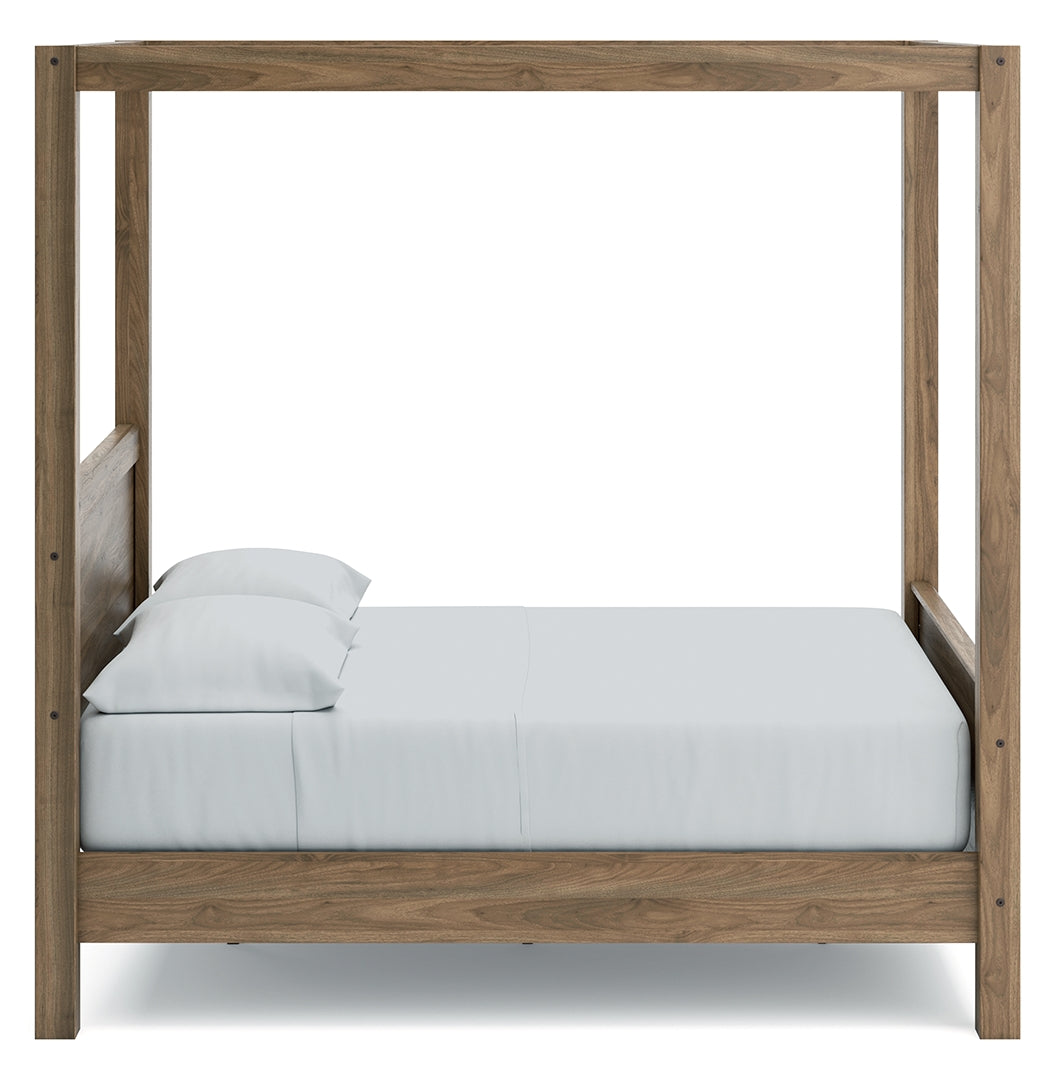 Aprilyn Canopy, Bookcase, Panel & Platform Bed