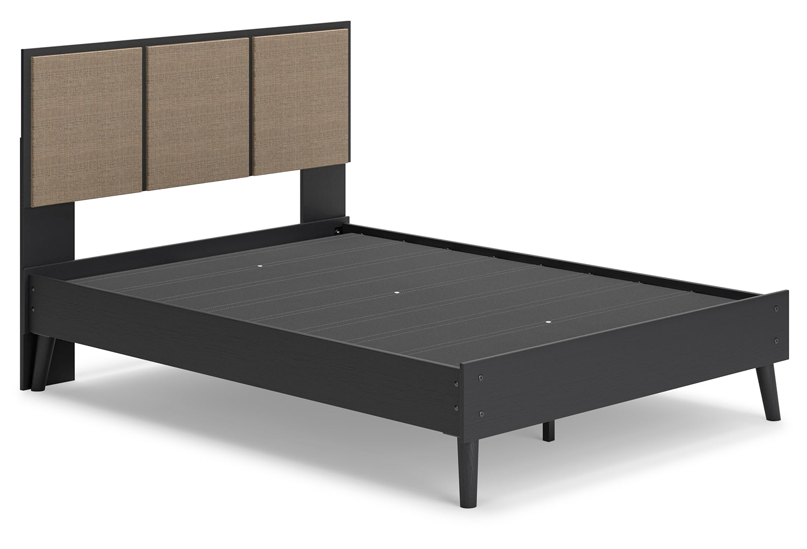 Charlang Mid-Century Panel Platform Bed