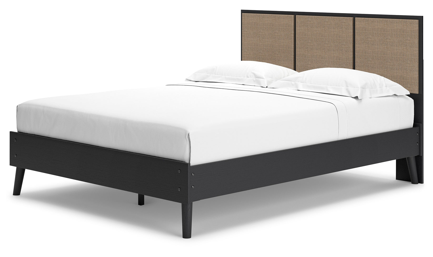 Charlang Mid-Century Panel Platform Bed