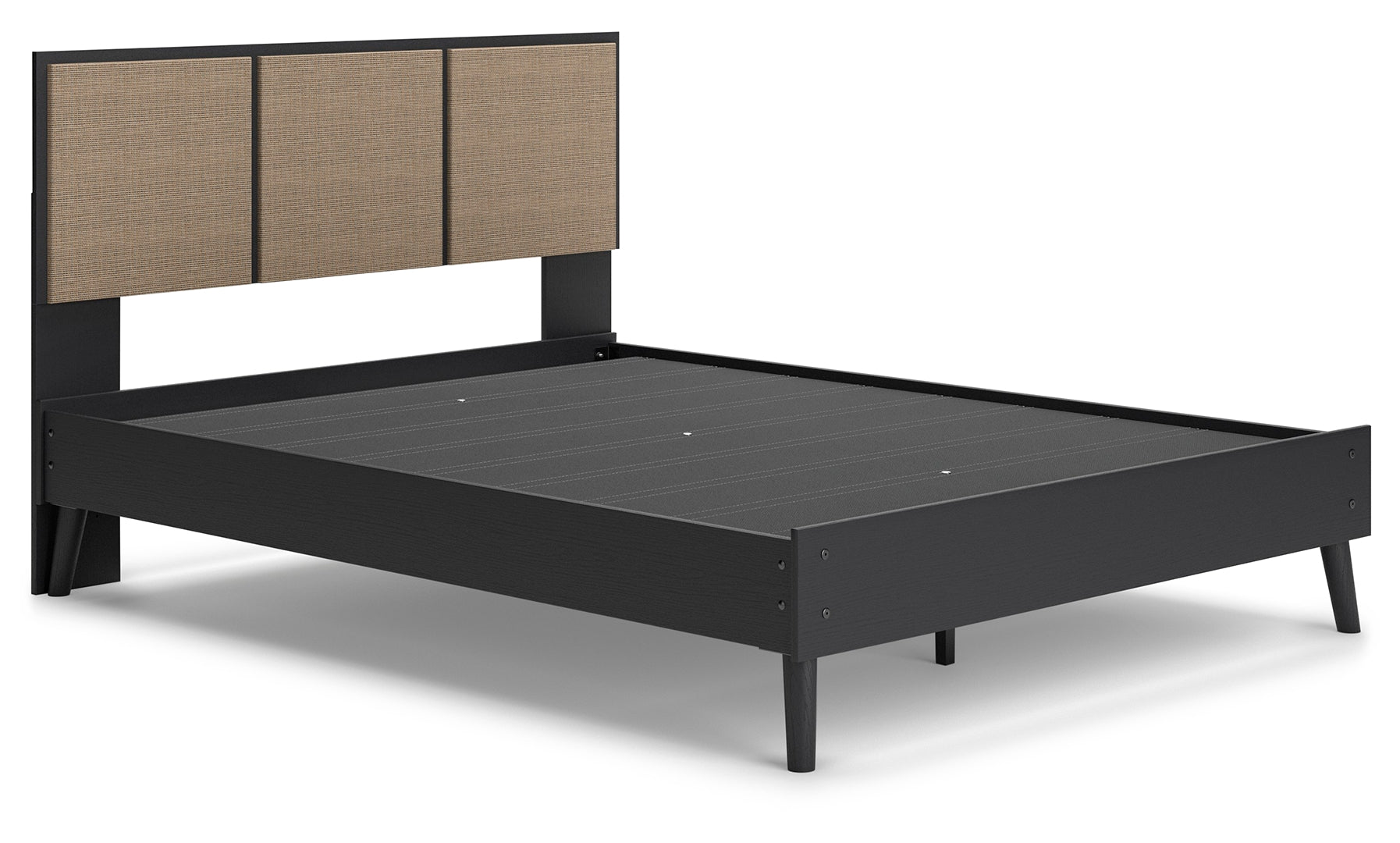 Charlang Mid-Century Panel Platform Bed