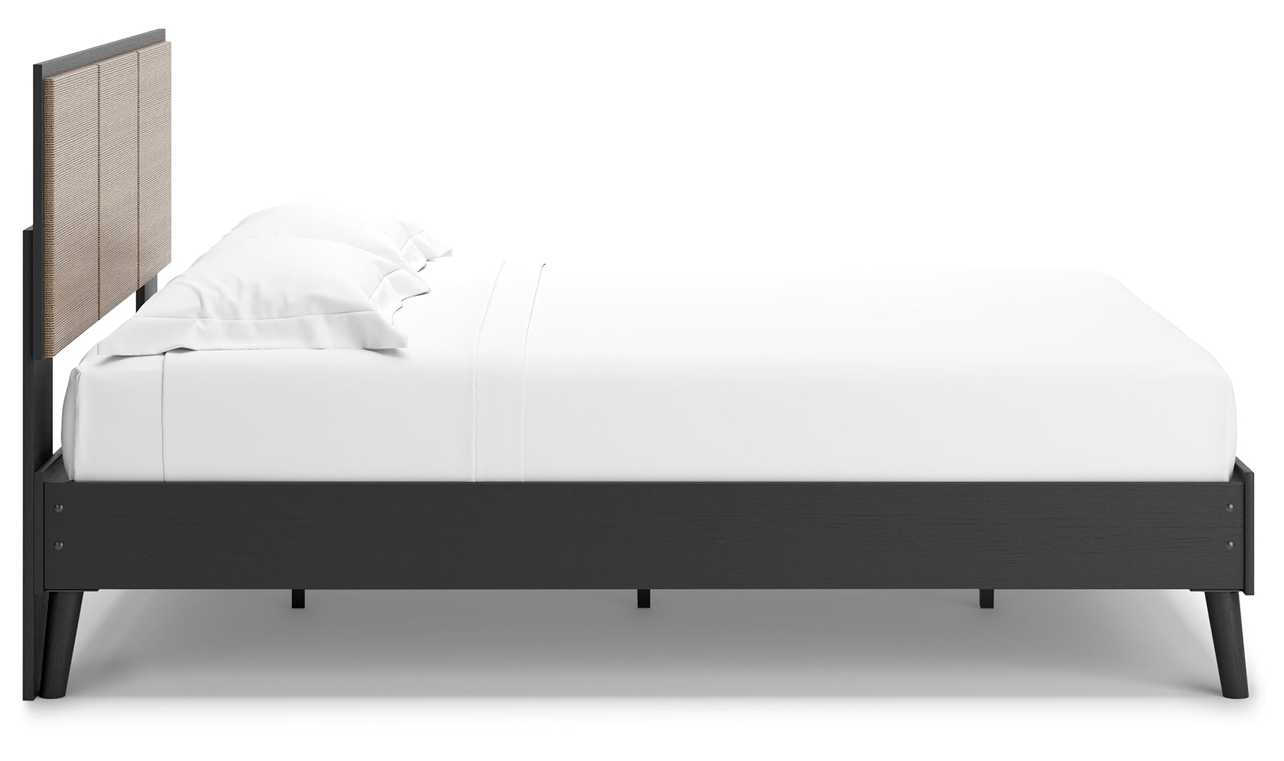 Charlang Mid-Century Panel Platform Bed