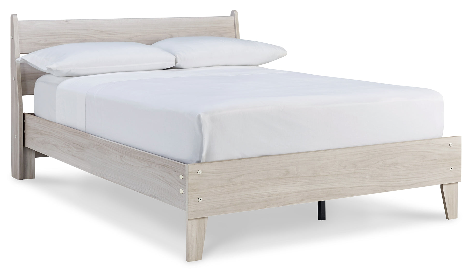 Socalle Smart, Space-Saving Contemporary Design Bed Full Natural Panel Platform