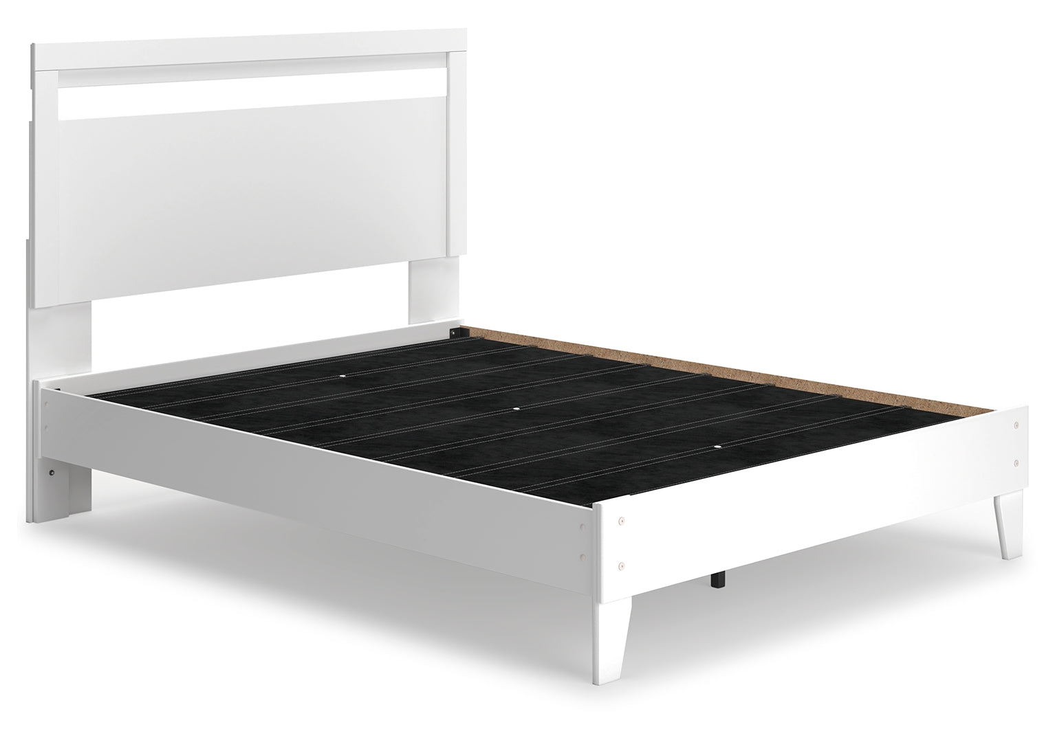 Flannia crisp & contemporary Design Bed Queen White With Platform