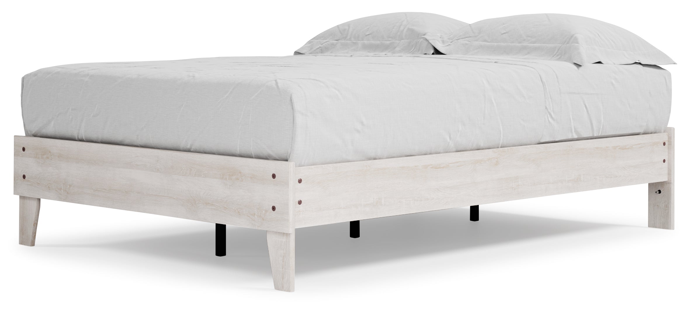 Shawburn Whitewash Distressed Finish Chic Look Bed