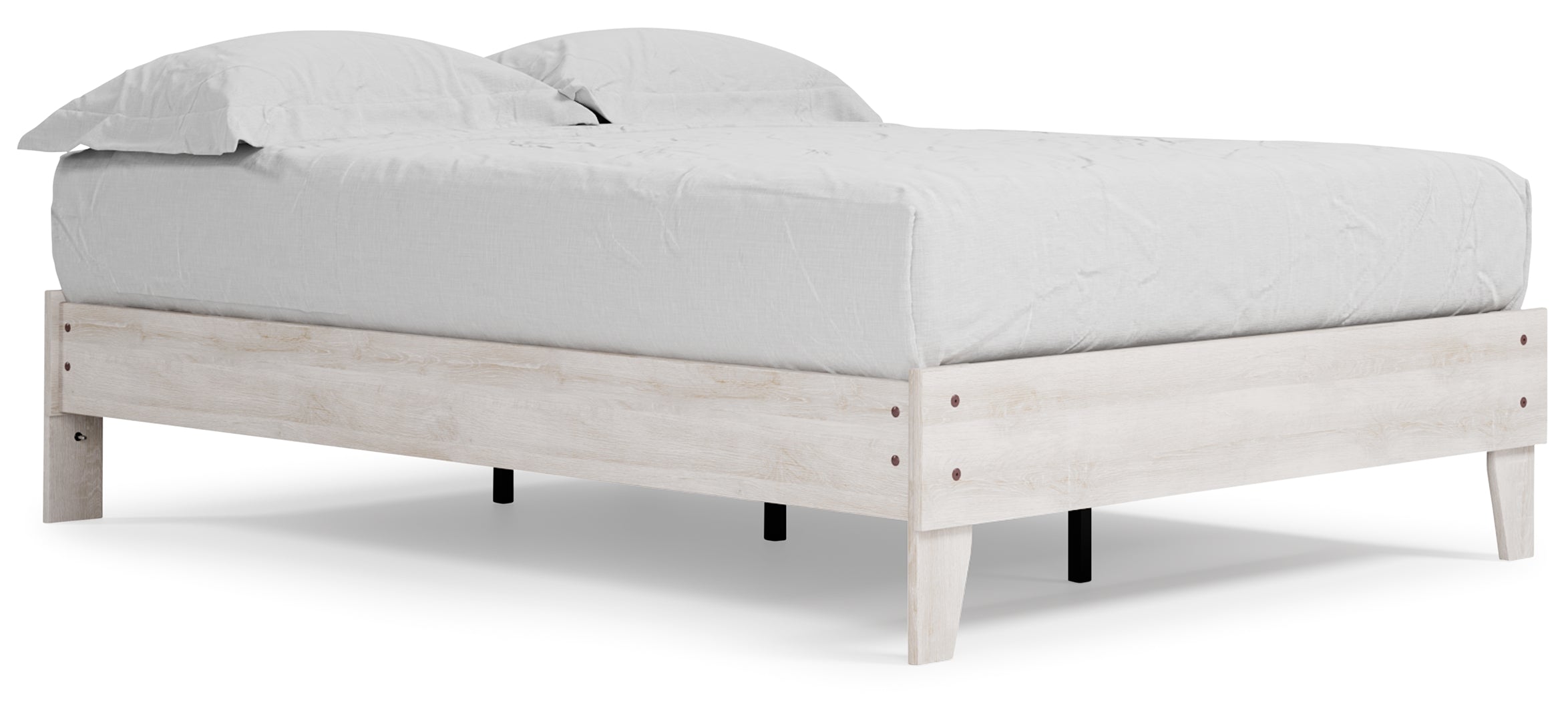 Shawburn Whitewash Distressed Finish Chic Look Bed