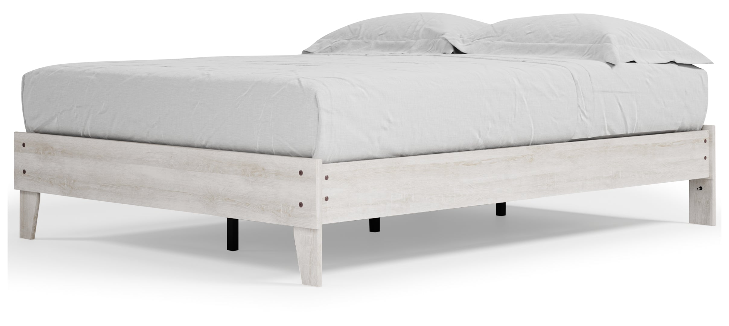 Shawburn Whitewash Distressed Finish Chic Look Bed