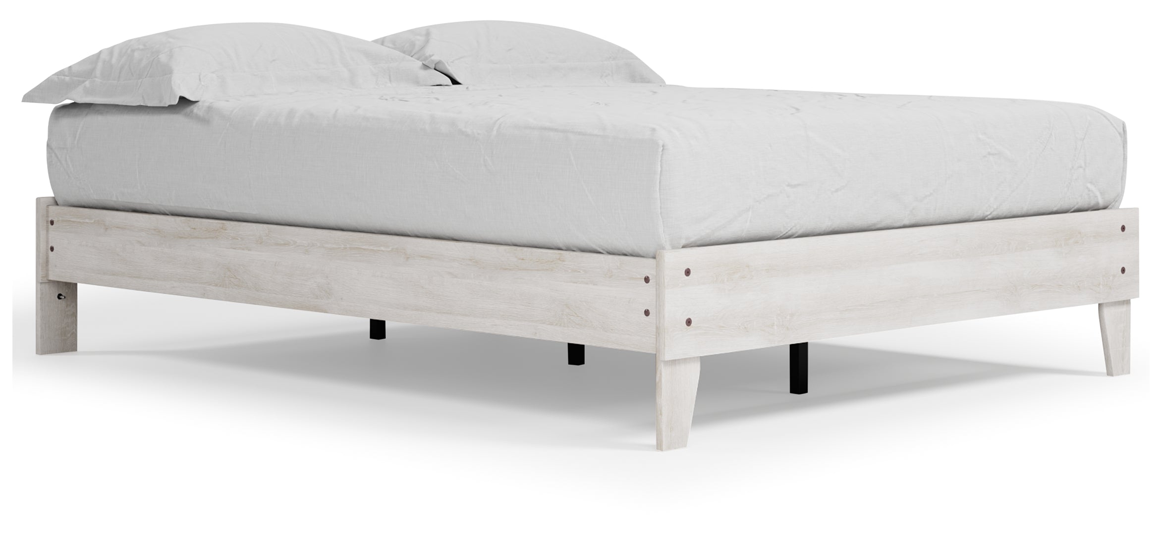 Shawburn Whitewash Distressed Finish Chic Look Bed