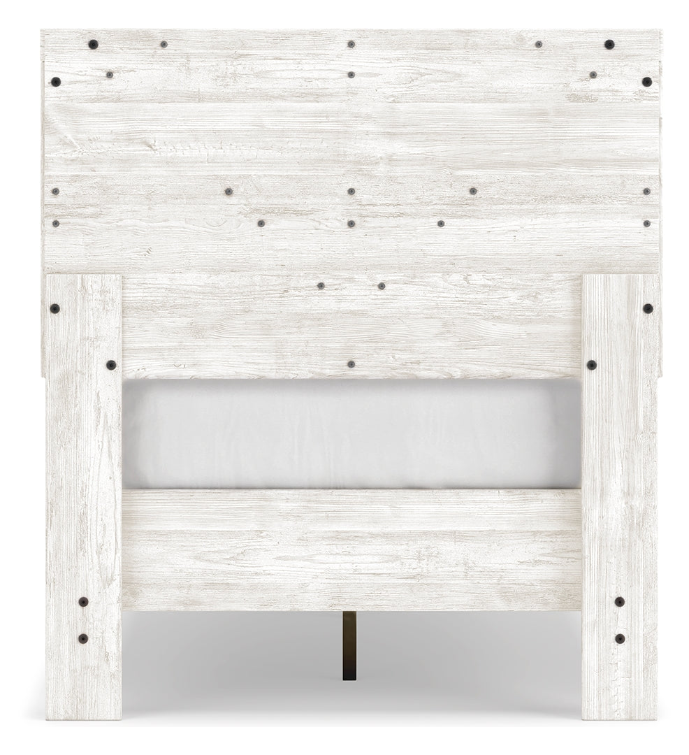 Shawburn Whitewash Distressed Finish Chic Look Bed