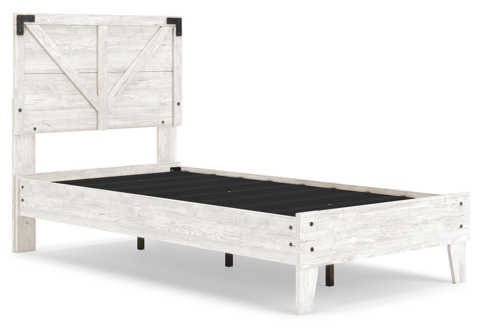 Shawburn Whitewash Distressed Finish Chic Look Bed