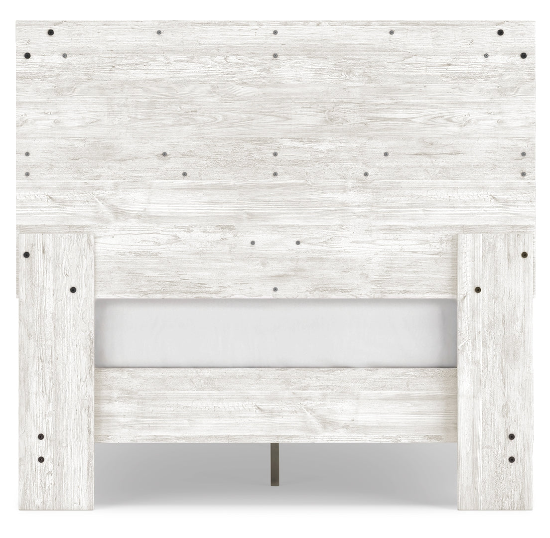 Shawburn Whitewash Distressed Finish Chic Look Bed