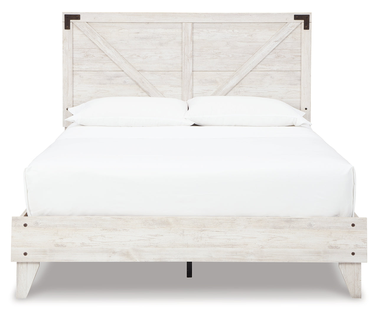 Shawburn Whitewash Distressed Finish Chic Look Bed